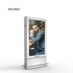 Standalone 55inch 500 nits OOH Display Shopping Mall Led Screen With Camera