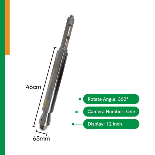 Buy cheap Industrial Level 65mm Dual Ptz Borehole Camera 360 Degree Rotate from wholesalers