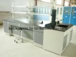 Hospital Cold Rolled Steel Lab Bench , Waterproof Island Table For Laboratory