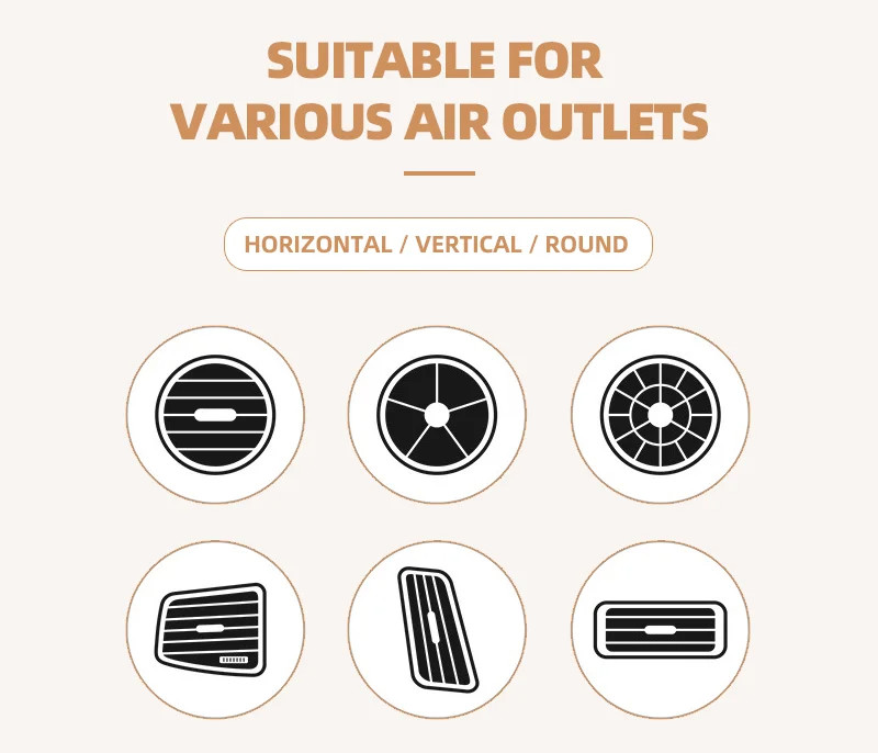Custom Metal Vent Clip Car Air Freshener For Cars Refresh