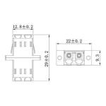 RoHS Duplex Fiber Adapter Fiber Coupler LC APC SM MM DX SX
