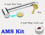 1106 Nickel Plated DN20 DN25 DN32 Magnetic Lockable Ball Valve Female Threaded