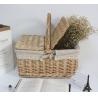 Buy cheap Handmade Natural Willow Wicker Picnic Basket Cheap Lunch Bags Hot sale products Outdoor Lunch Basket from wholesalers