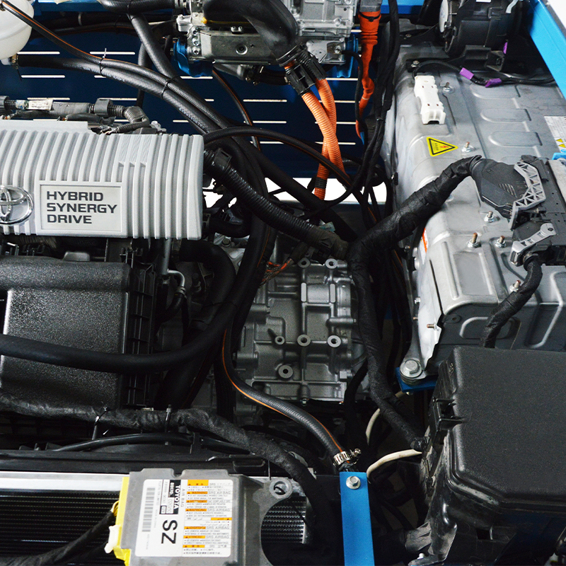 Steel Automotive Teaching Equipment Hybrid Engine Toyota Trainer