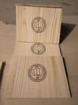 Custom Logo Taekwondo Wooden Breaking Boards Natural Color Paulownia Wood