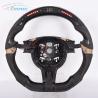 Buy cheap LED Carbon Fiber 997 Alcantara Steering Wheel Smooth Porsche Racing 350mm from wholesalers