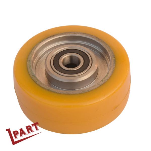Buy cheap OD 100mm Forklift Drive Wheel Polyurethane Caster Wheels With Ball Bearings from wholesalers