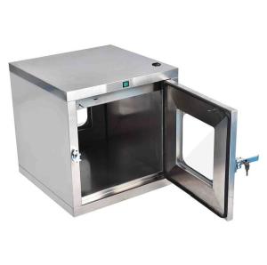 China Customized Industry Air Shower Transfer Window Clean Room Pass Box Electronic Mechanical Interlock Stainless Steel on sale
