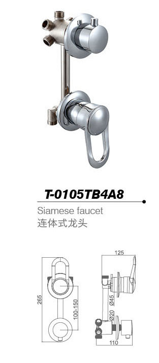 Bathtub mixer,Faucet,cold/hot water basin tap T-0105SB4A8