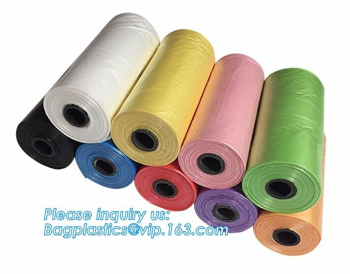 Biodegradable Compostable Scented High Quality HDPE Plastic Baby Nappy Sacks Baby Diaper Bags with Tie Handles, bagease