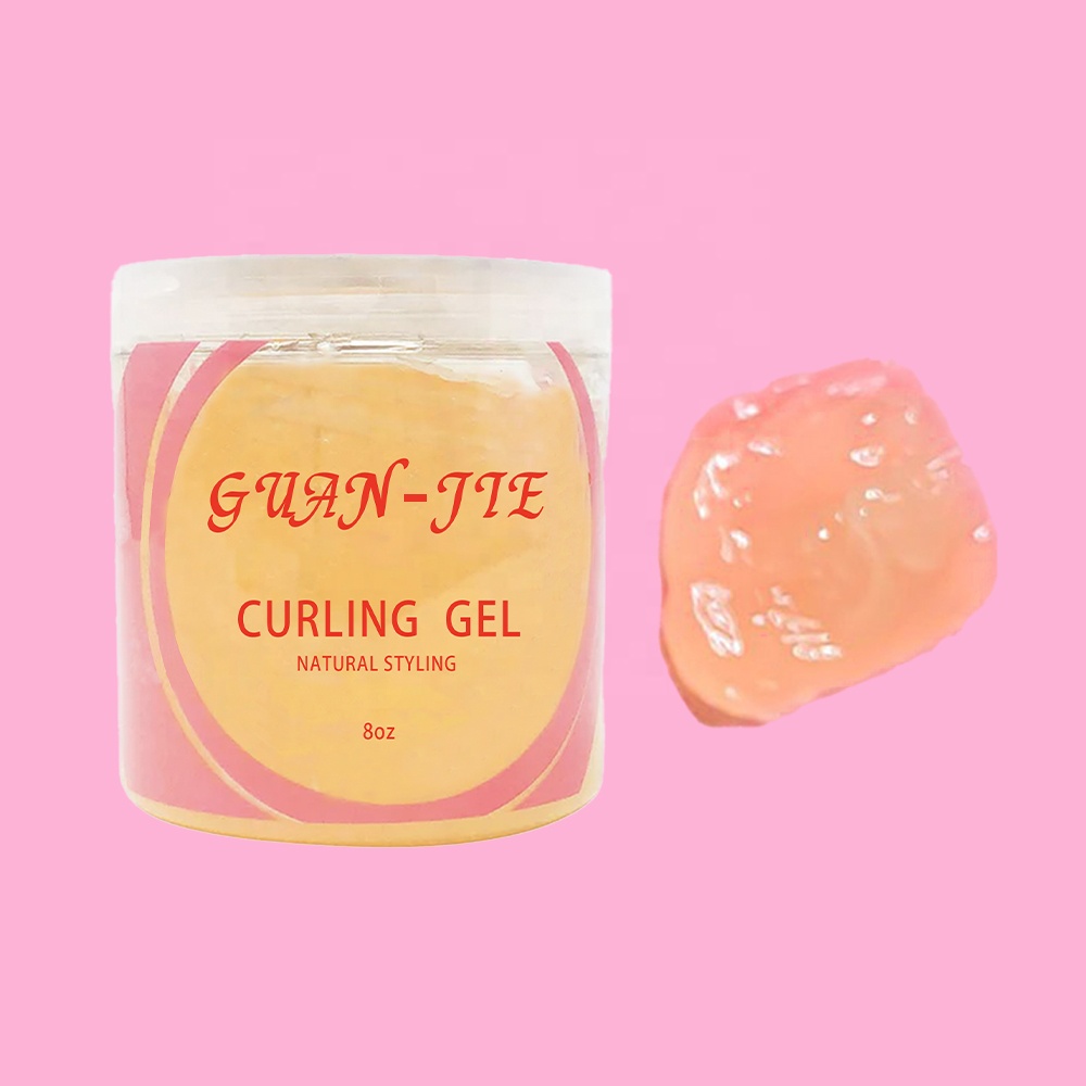 Transparent customize Function Hair Styling Edge control Gel for Coils And Curls