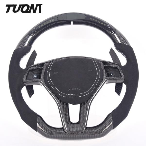 Buy cheap Sports LED Carbon Fibre Mercedes Steering Wheel S63 Alcantara from wholesalers