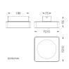 Buy cheap Square Surface Mounted Ceiling Downlight IP65 Protection For Outdoor from wholesalers