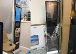 Free Standing 21.5inch LCD Digital Signage Display 1.7M Height With Magazine