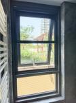 Speedy Installation Of Gray Automatic Screen Door Only 20 Minutes Required