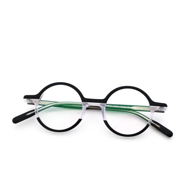Buy cheap Black Artisanal Personality Acetate Titanium Glasses Fad Retro Frame MR 98031 from wholesalers