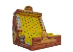 Egyptian Pharaoh Rock Climbing Bounce House , Yellow Inflatable Climbing