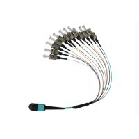 Buy cheap Multimode OM3 MPO Fiber Optic Patch Cord With 12 Cores 35dB Return Loss product