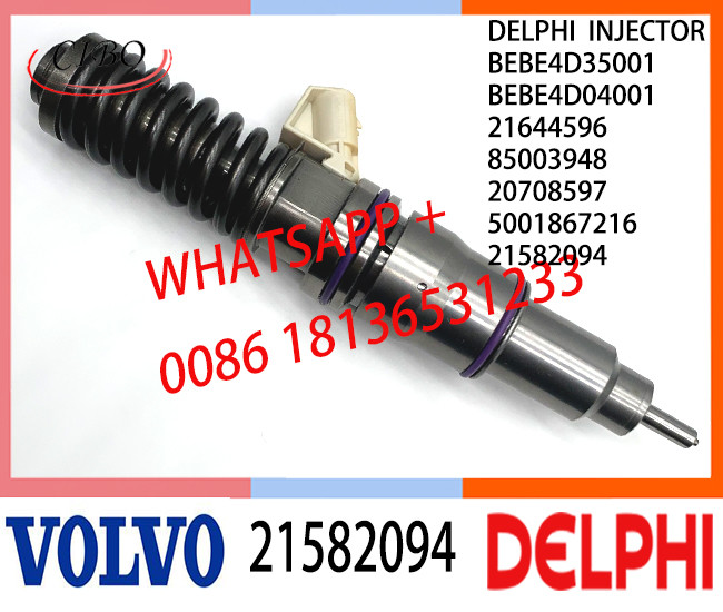 Fuel Diesel Injector 21582094 BEBE4D35001 BEBE4D04001 21644596 85003948 20708597 E3.18 for REN-AULTT MD11 EURO 3 LOW POWER