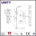 Fire Test Electromagnetic Door Lock , Mortice Euro Cylinder Lock MD7240