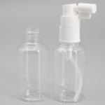 Clear Round Travel Set 2oz Lotion Spray Plastic Bottle