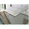 Buy cheap Modern Interior Glass Railing Balcony / Tempered Glass And Aluminum Deck Railing Customized Size Aluminium Decking Balustrade from wholesalers