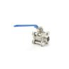 Buy cheap Forged Stainless Steel Valves Hygienic Ball Valves 3pcs Body Heat Resistance from wholesalers