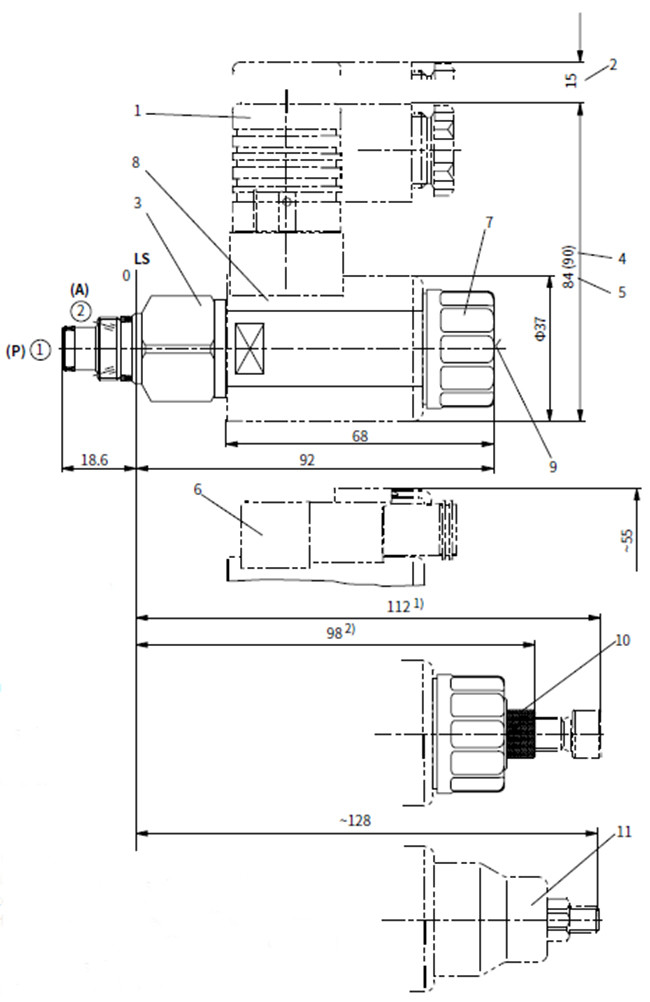 50 Bar Pressure Solenoid Operated Directional Control Valve NBR / FKM Seal