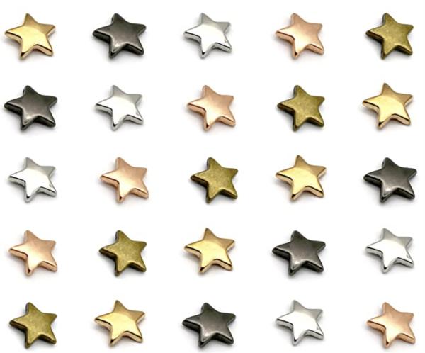 Buy cheap Hardness Anti Rust Star Shaped Rivets Bright Luster Five Pointed For Leather from wholesalers