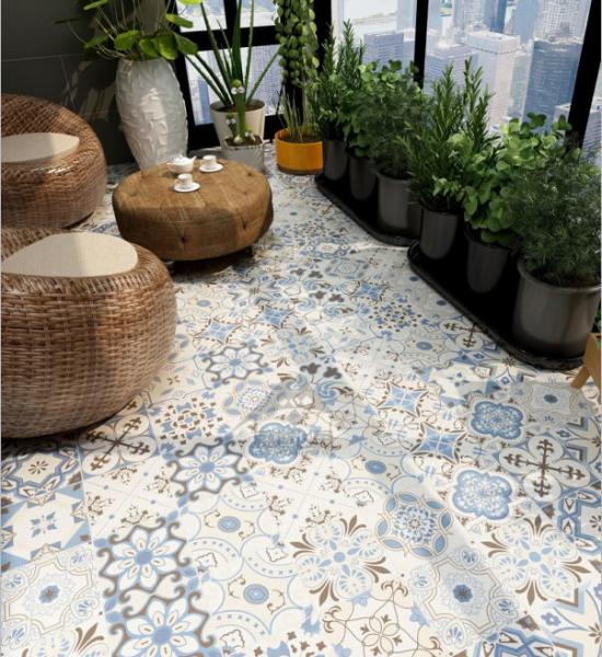 Buy cheap Patterned Matte Finished 8mm 8'X8' Bathroom Ceramic Tile from wholesalers