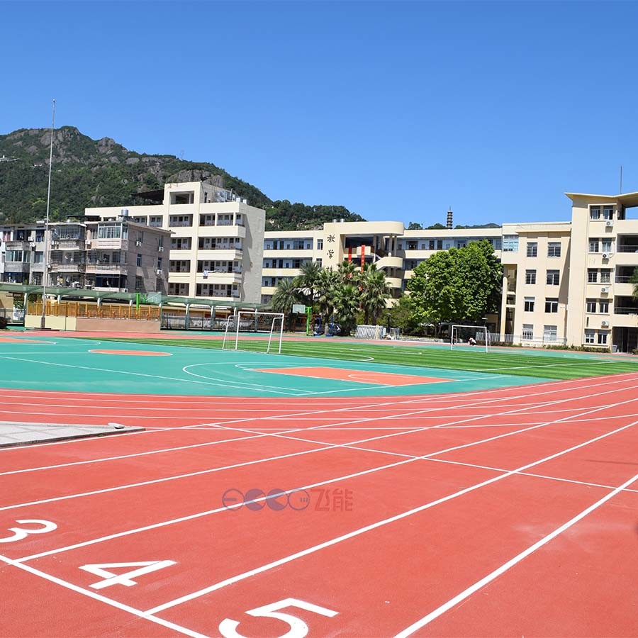 13mm Red Prefabricated Running Track