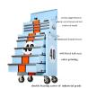 Buy cheap 5 Drawers Mobile Tool Cabinets from wholesalers