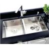 Buy cheap 32 Inch 18 Gauge Stainless Steel Double Kitchen Sink Undermount With Brushed Surface from wholesalers