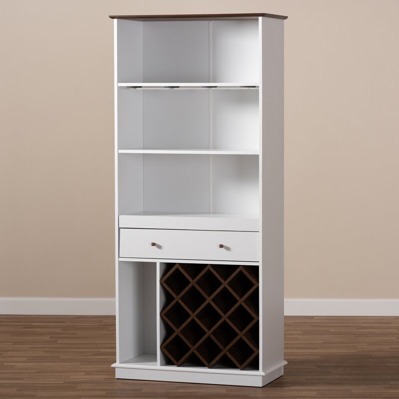Kitchen Corner Wine Racks Bar Cabinets With Wood And Glass Display Rack