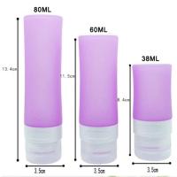 Buy cheap Blue / White / Yellow Small Travel Bottles , Soft Silicone Body Squeezy Travel product