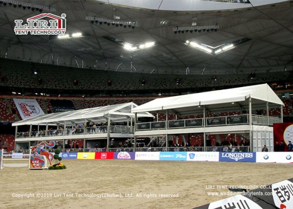 Buy cheap Sport Venue Event Exhibition Double Decker Tents Clear Span Fireproof from wholesalers
