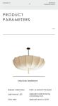 French Cream Bedroom Chandelier Japanese Style Living Room Dining Room Fabric