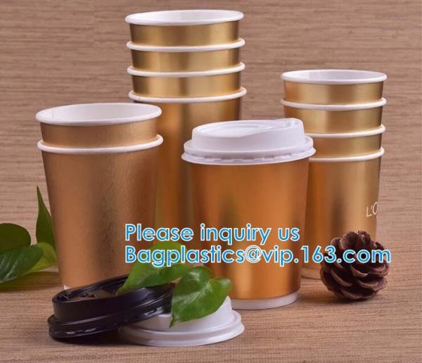 Buy cheap Gold Foil Christmas Drinkware Holiday Party Supplies, Xmas Disposable Paper Cup, Xmas Holiday Supplies from wholesalers
