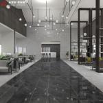 Industrial Style Decorative Pillar Design Living Room Porcelain Floor Tile