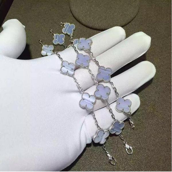 Buy cheap Exactly same as original Van Cleef & Arpels Alhambra bracelet 4 motifs 18K gold diamond from wholesalers