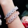 Buy cheap Fashion Bangle cuff Gold Filled AAAAA Cz stone Party Bracelets Bangles for women bridal Bracelet Jewelry from wholesalers