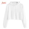 Buy cheap 100% Cotton Women Crop Top Hoodie 300gsm Woman Sweatshirt from wholesalers