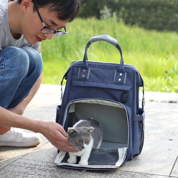 Buy cheap ISO Oxford Fabric Dog Cat Bag Pet Carrier Backpack For Outdoor Business from wholesalers