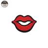 Buy cheap Sexy Red Lips Sew On Embroidered Patches / Custom Sew On Badges Eco Friendly from wholesalers