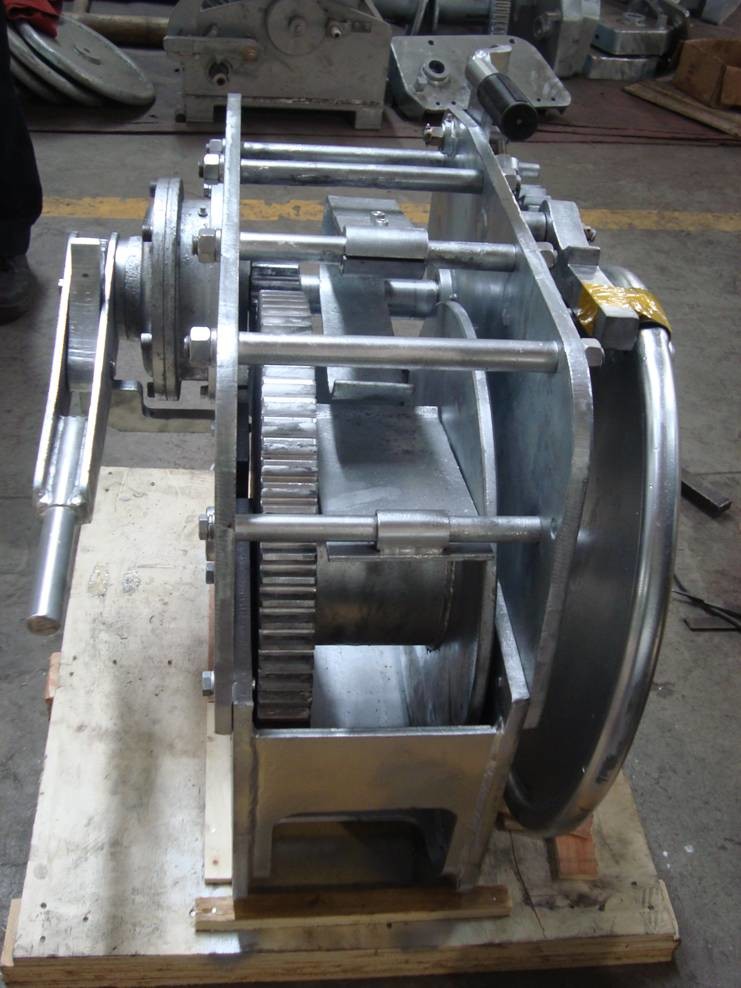 Manual Industrial Hydraulic Winch Barge Connecting Sidewinder / Anchor