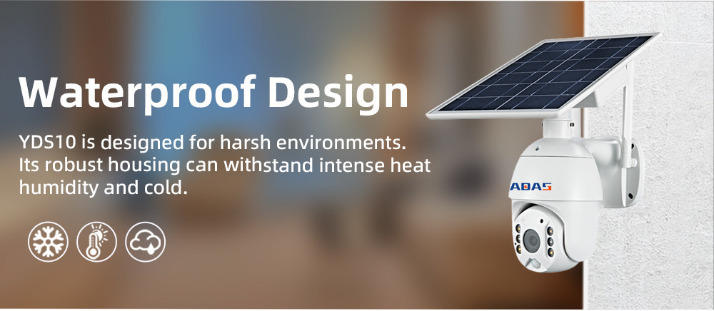 2K WiFi Solar Security Camera 4MP PIR Motion Detection 2 Way Audio Solar PTZ Camera