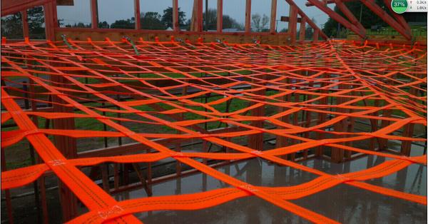 Buy cheap Polyester Custom Cargo Nets Fall Protection Arrest Net Width 50mm For Commercial from wholesalers
