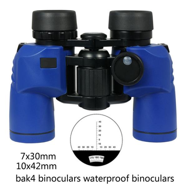 Buy cheap blue 7x30 waterproof binoculars and compass 10x42 rangefinder marine waterproof binoculars from wholesalers