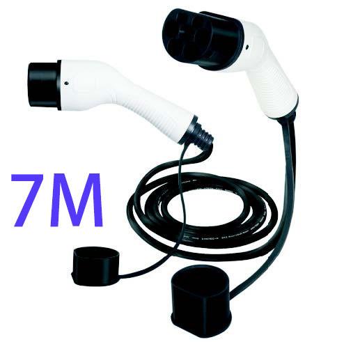Buy cheap 32A 250V 7M Length Cable Electric IEC62196-2type2 ev car charger electric vehicle charging station single-phase 32A charging gun from wholesalers