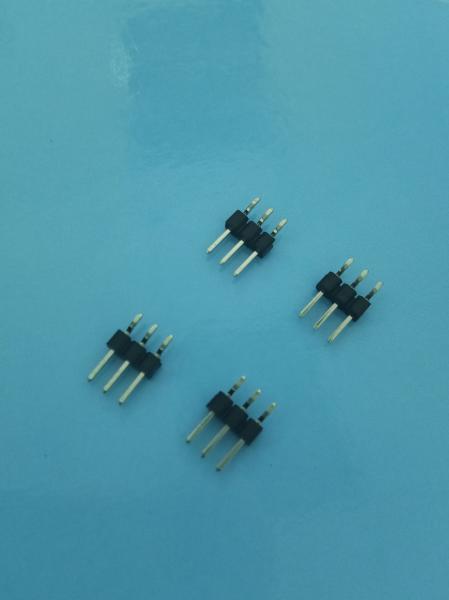 Buy cheap 2.54mm Right Angle SMD Type Pin Header Connector Gold - Plated Material 2.5mm Height from wholesalers